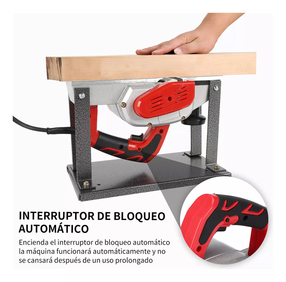 Cepilladora Eléctrica Para Madera Cepillo Profesional Kit