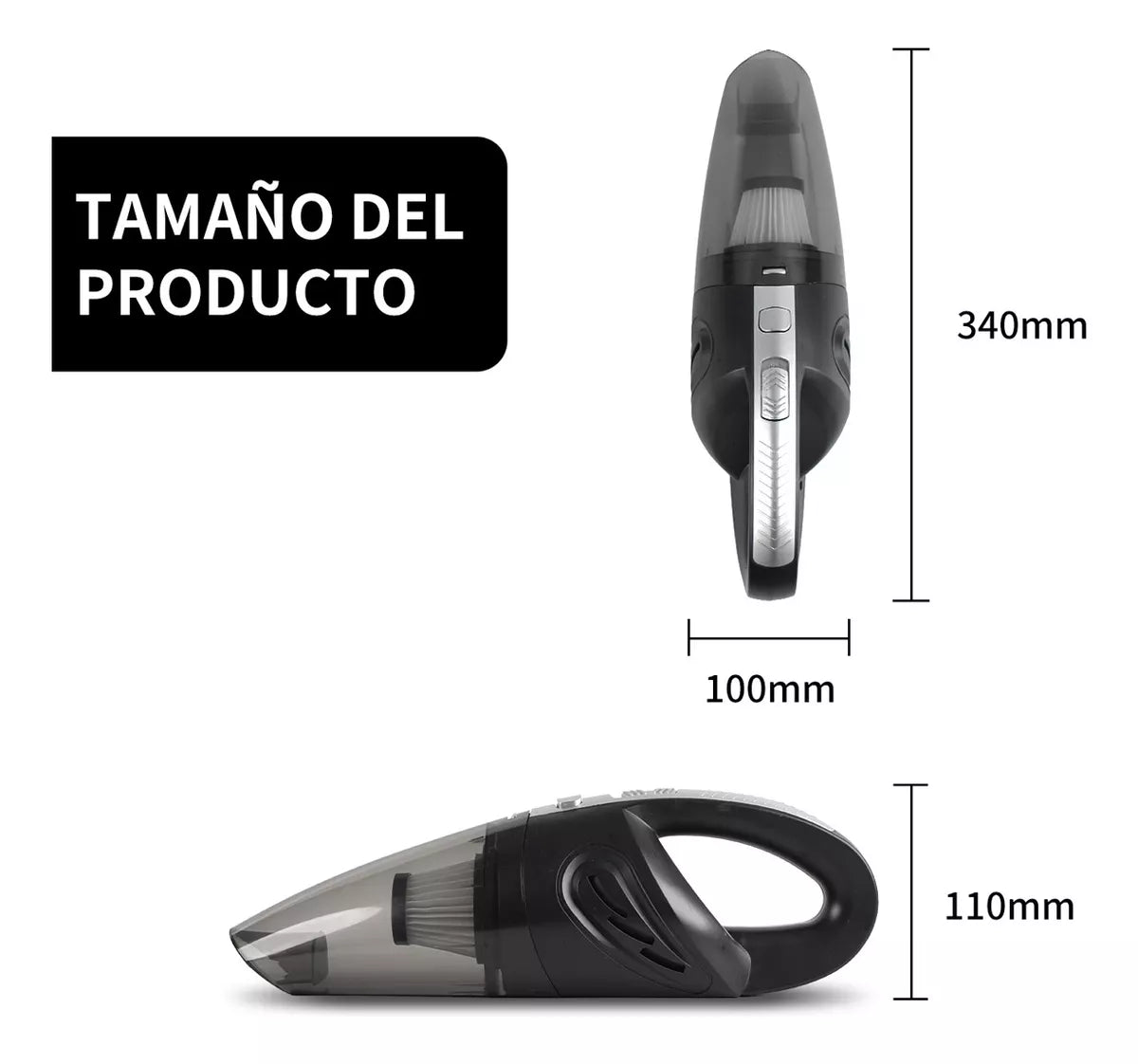 Aspiradora Portátil Inalámbrico Para Hogar Y Automóvil