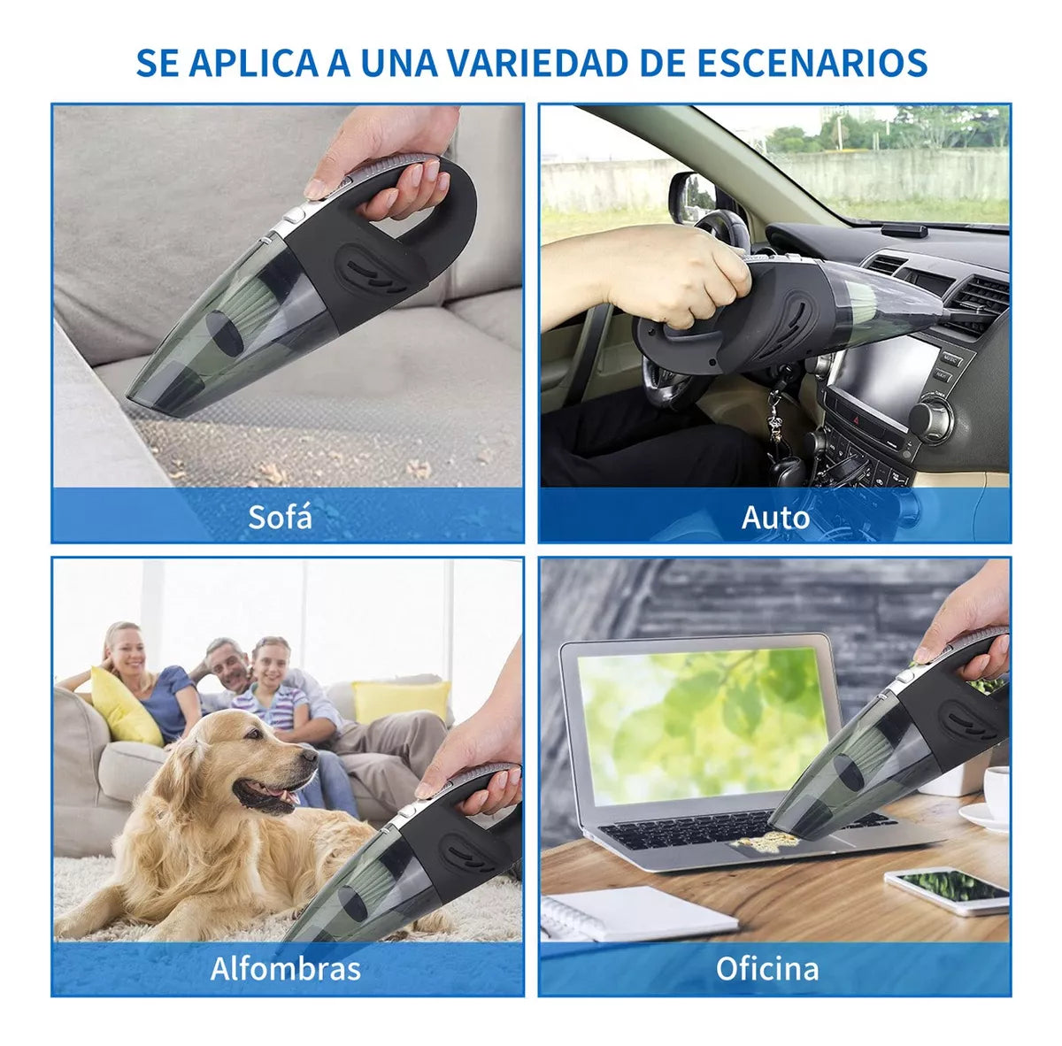 Aspiradora Portátil Inalámbrico Para Hogar Y Automóvil