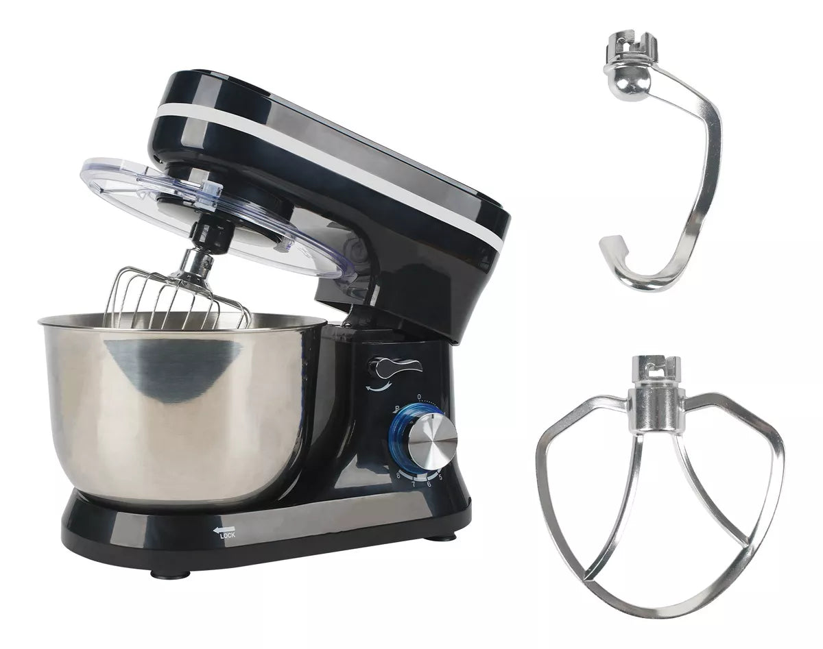 Batidora De Pedestal Planetaria Cocina Color Negro 60hz 1000w