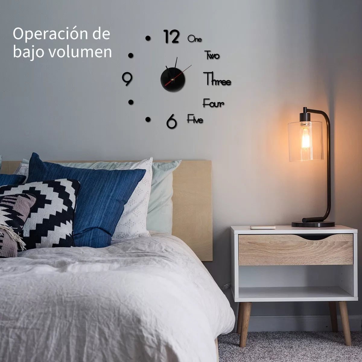 C01 Reloj De Pared 3d De Cuarzo Acrílico Grande Moderno