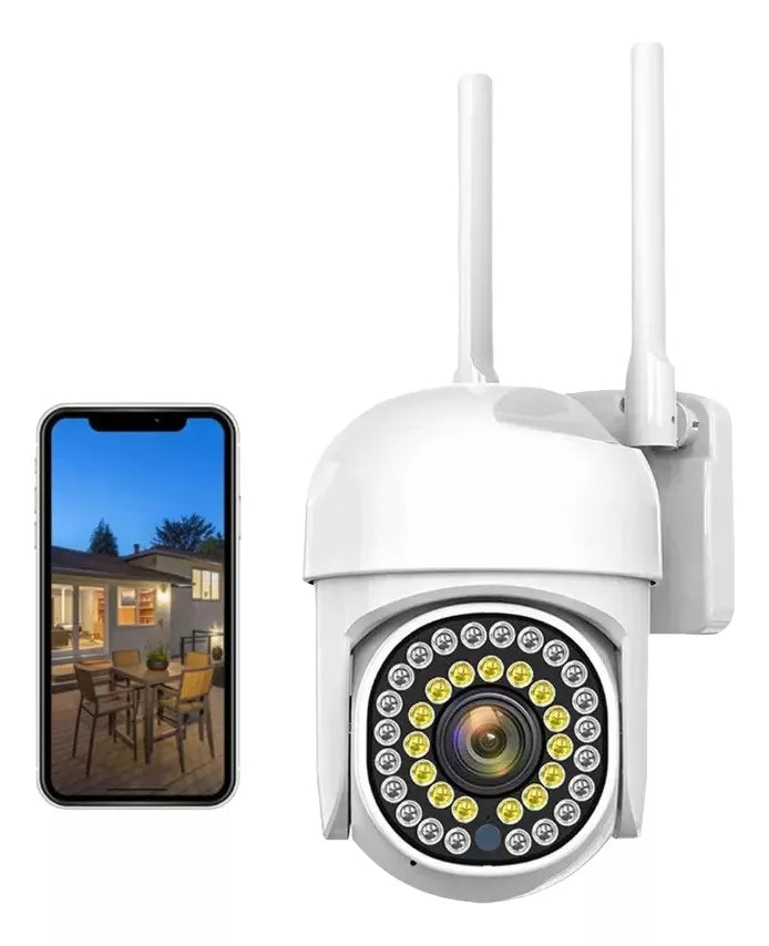 Cámara Seguridad Wifi Exterior Hd 1080p Vigilancia Alarmas