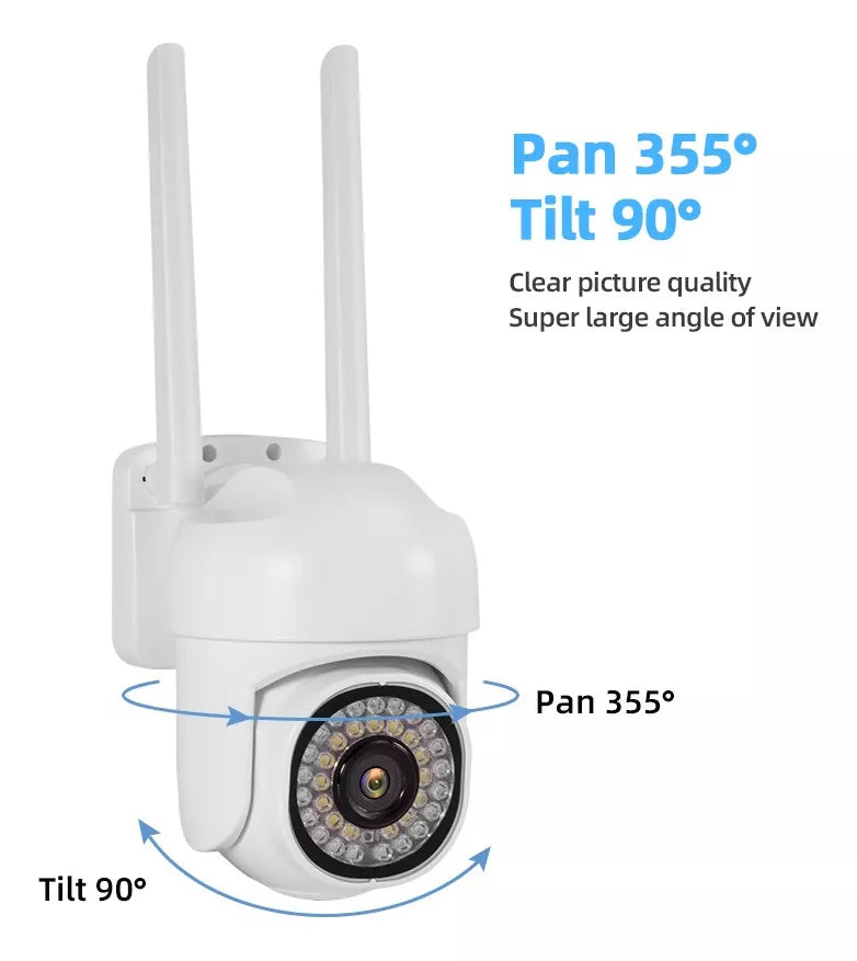 Cámara Seguridad Wifi Exterior Hd 1080p Vigilancia Alarmas