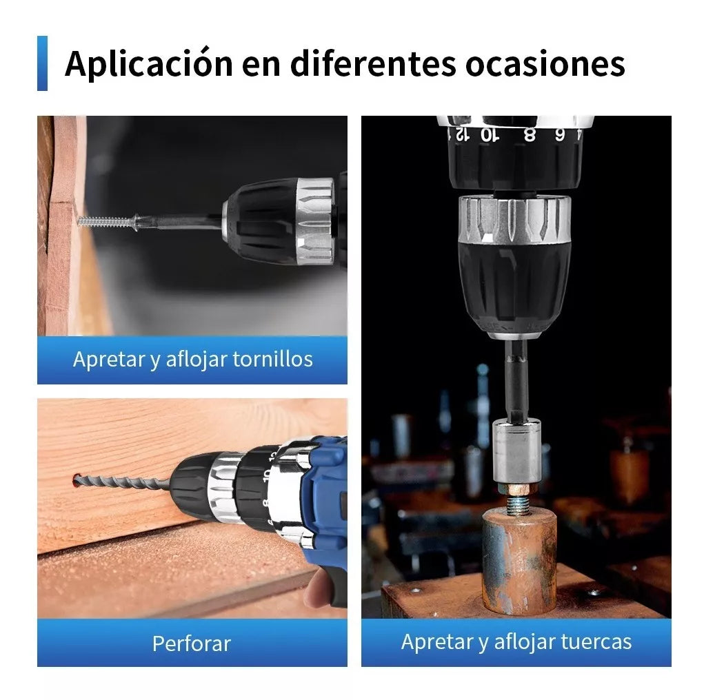 Taladro Inalámbrico V6 Juego De Llaves De Destornillador