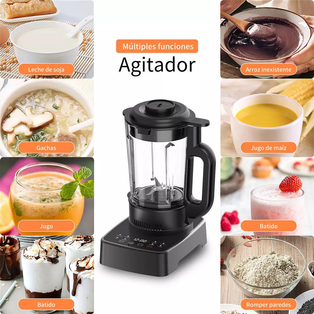 Licuadora Professional Blender Con Calefacción 1.6l Vaso