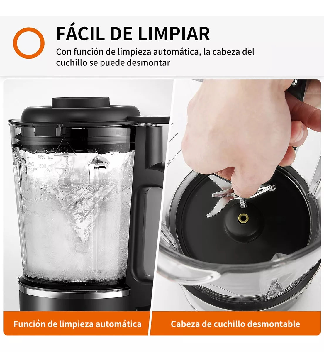 Licuadora Professional Blender Con Calefacción 1.6l Vaso