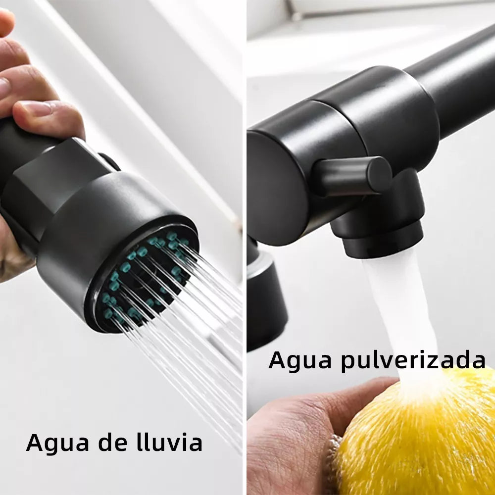 Llave Grifo Mezcladora Cocina Baño 2 modos Agua Giratoria