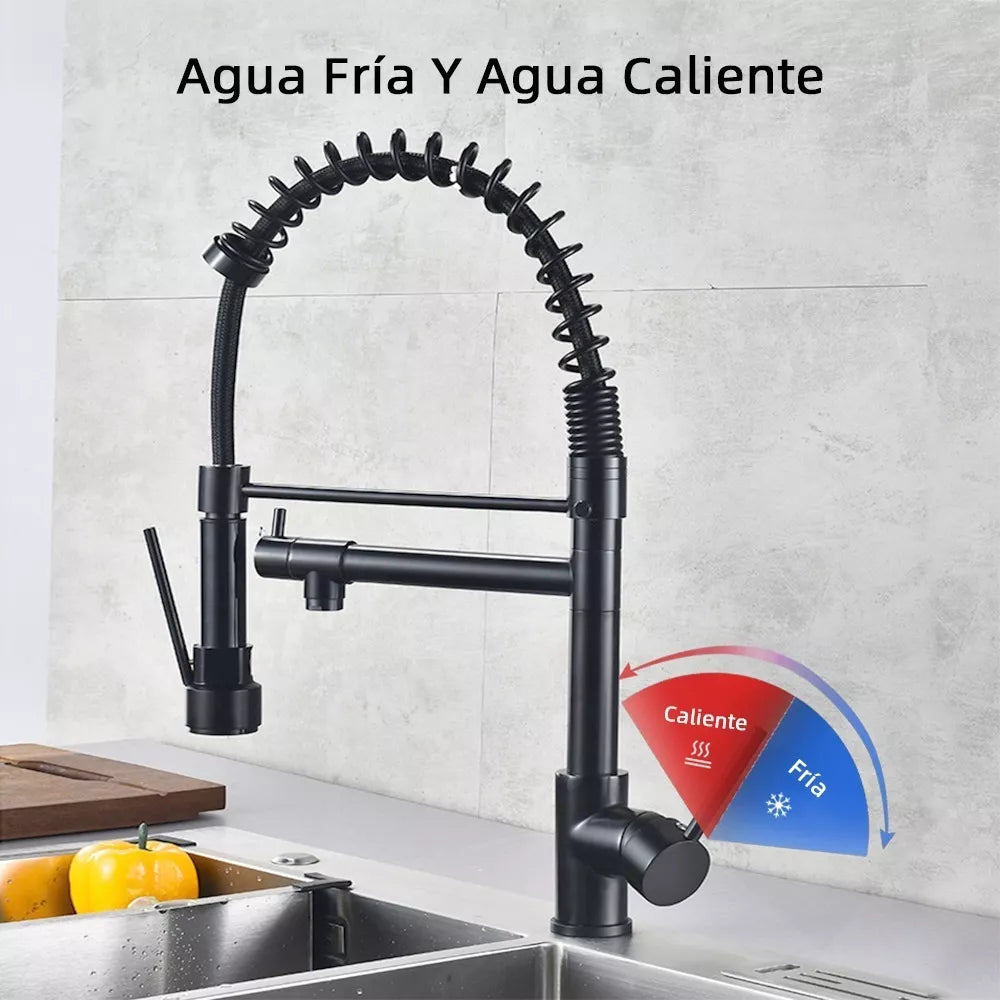 Llave Grifo Mezcladora Cocina Baño 2 modos Agua Giratoria