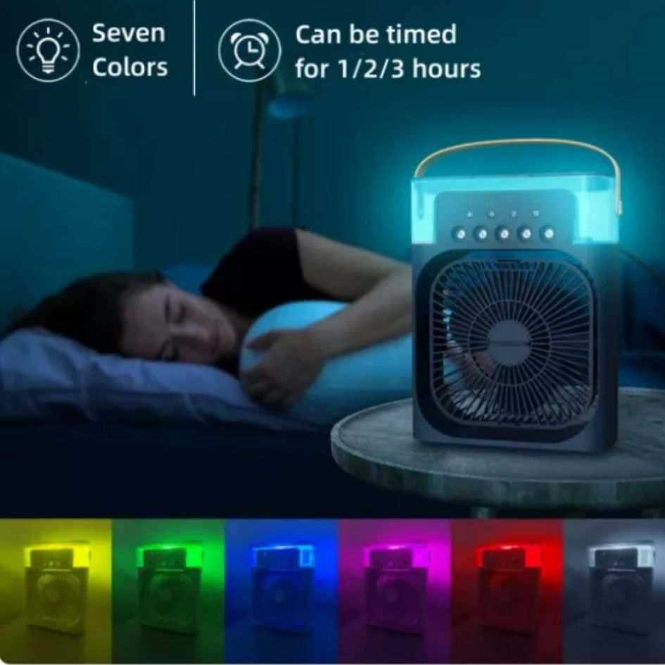 Mini Ventilador Aire Acondicionado LED