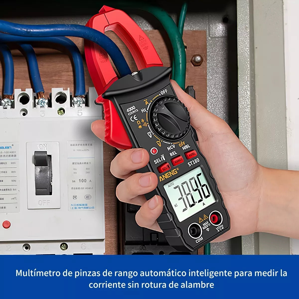 Multímetro De Pinza Digital 4000 Cuentas J182
