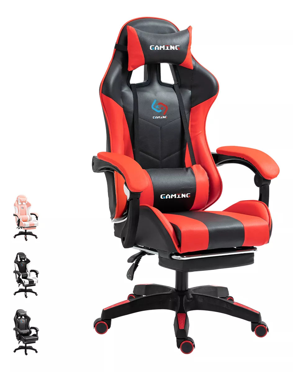 Silla Gamer Gaming Ergonómica Reclinable Reposapiés HC57