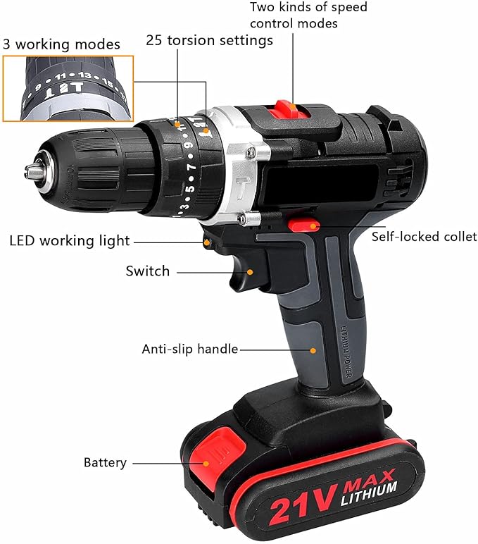 Taladro Rotomartillo Impacto 25 config N