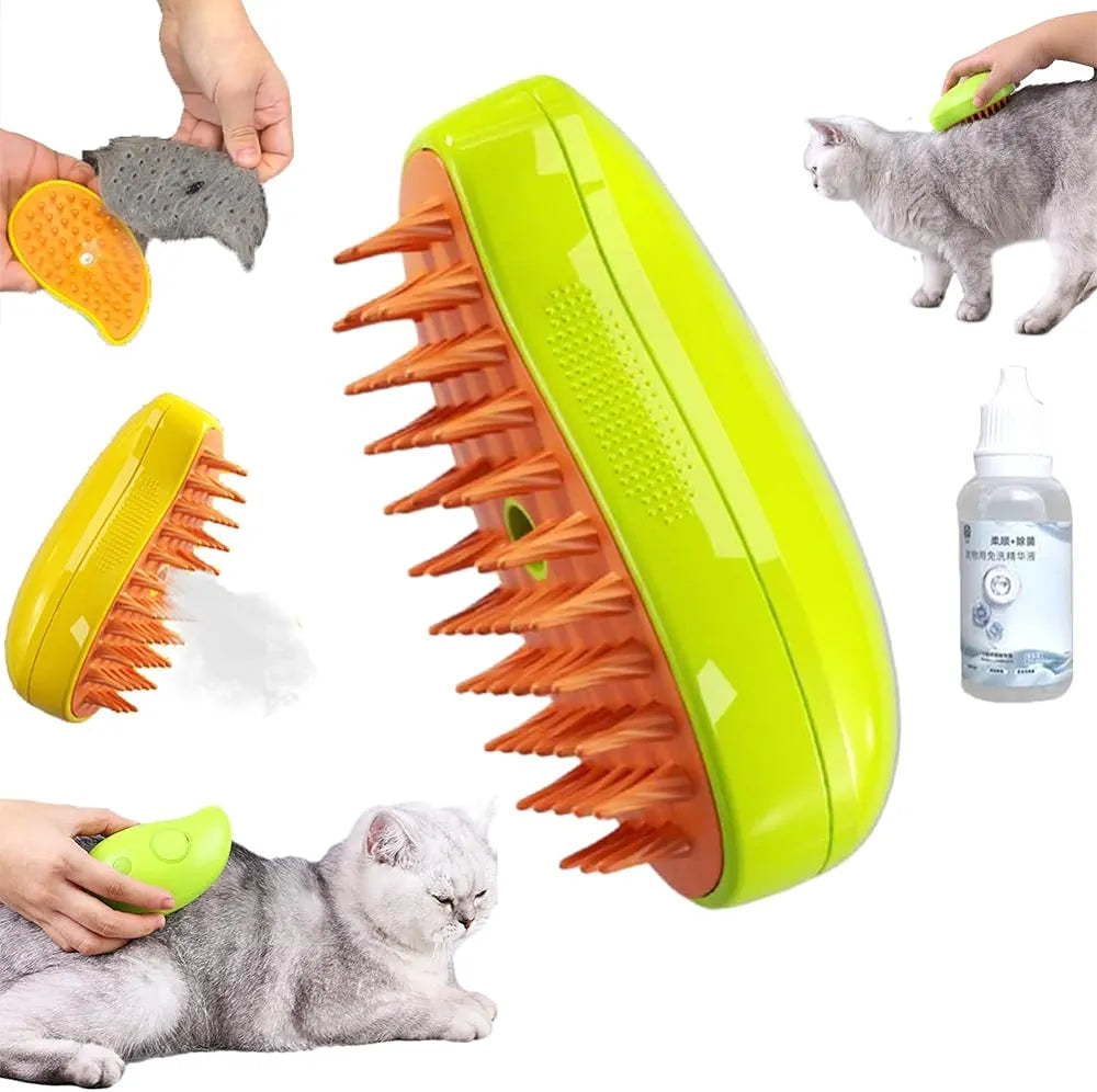 Cepillo Vaporizador Mascotas Quitapelos