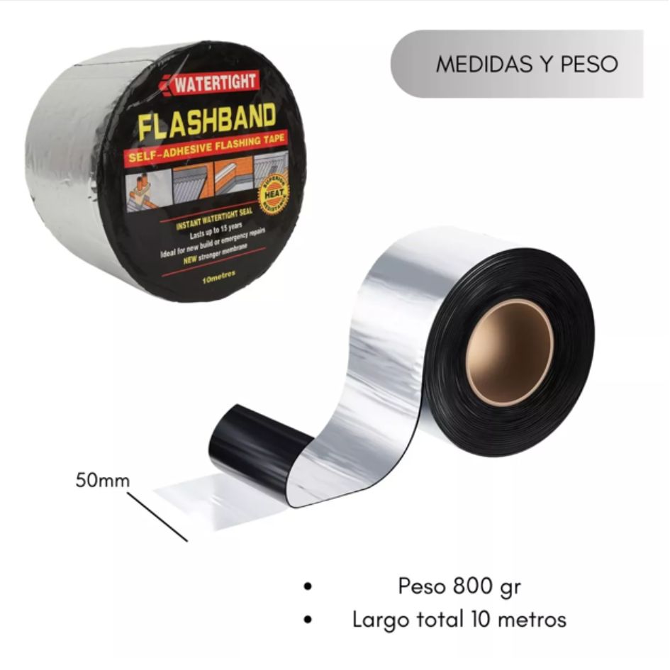 Cinta Sellador Adhesivo Impermeable 10m