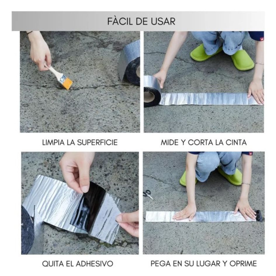 Cinta Sellador Adhesivo Impermeable 10m