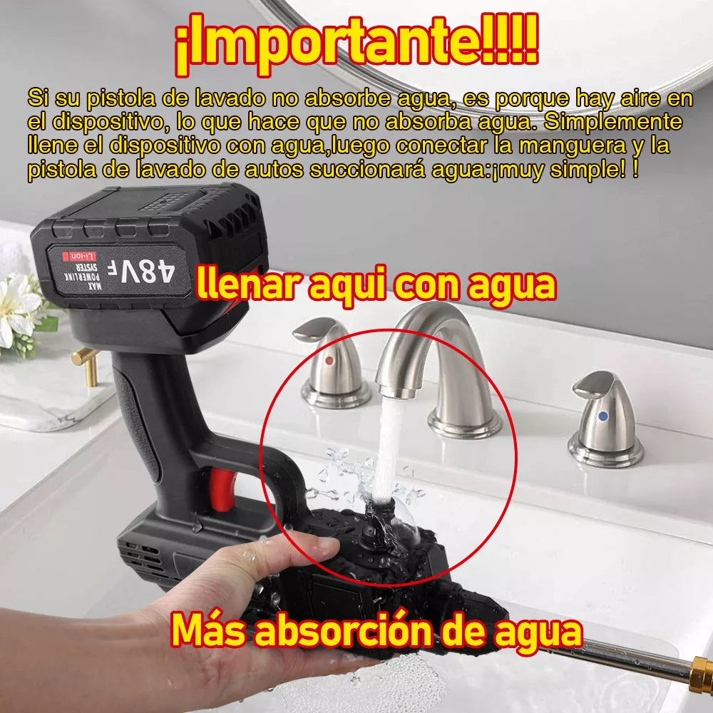 HIDROLAVADORA PORTATIL 2 BATERIAS 48V