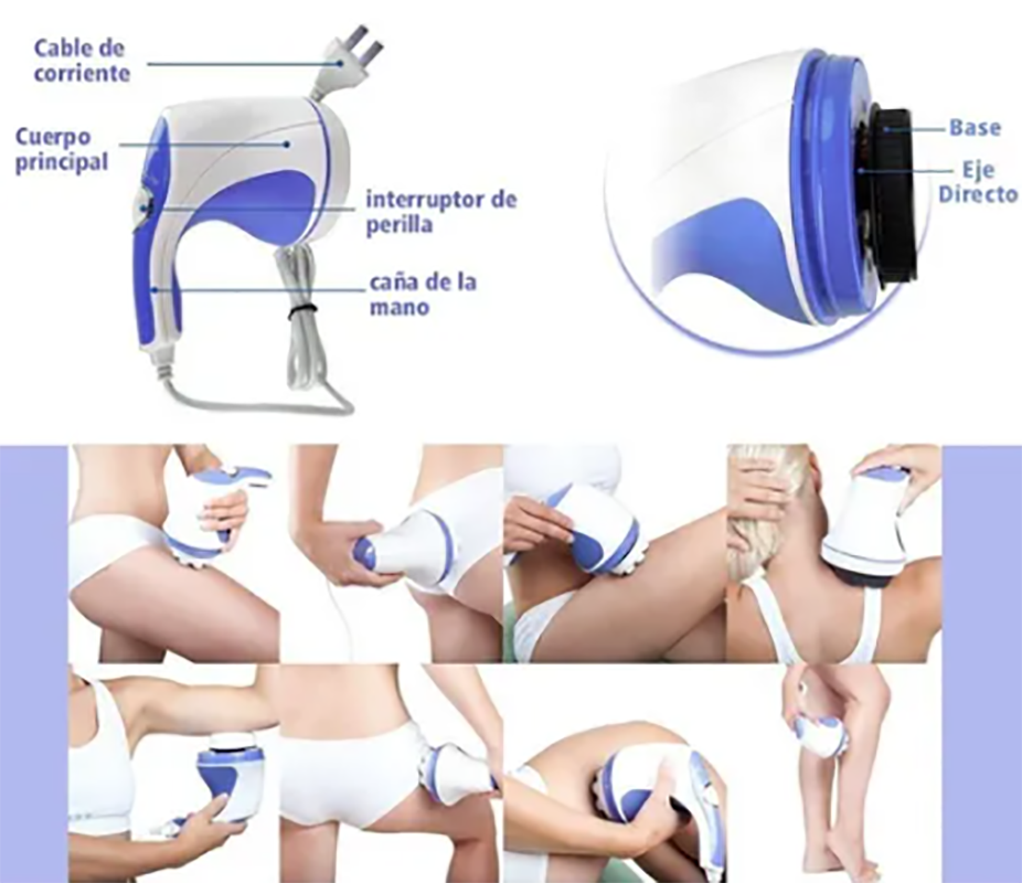 Masajeador Corporal Relax 5 Cabezales