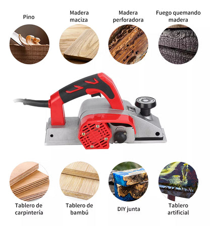 Cepilladora Eléctrica Para Madera Cepillo Profesional Kit