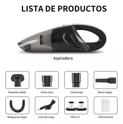 Aspiradora Portátil Inalámbrico Para Hogar Y Automóvil