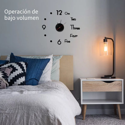 C01 Reloj De Pared 3d De Cuarzo Acrílico Grande Moderno