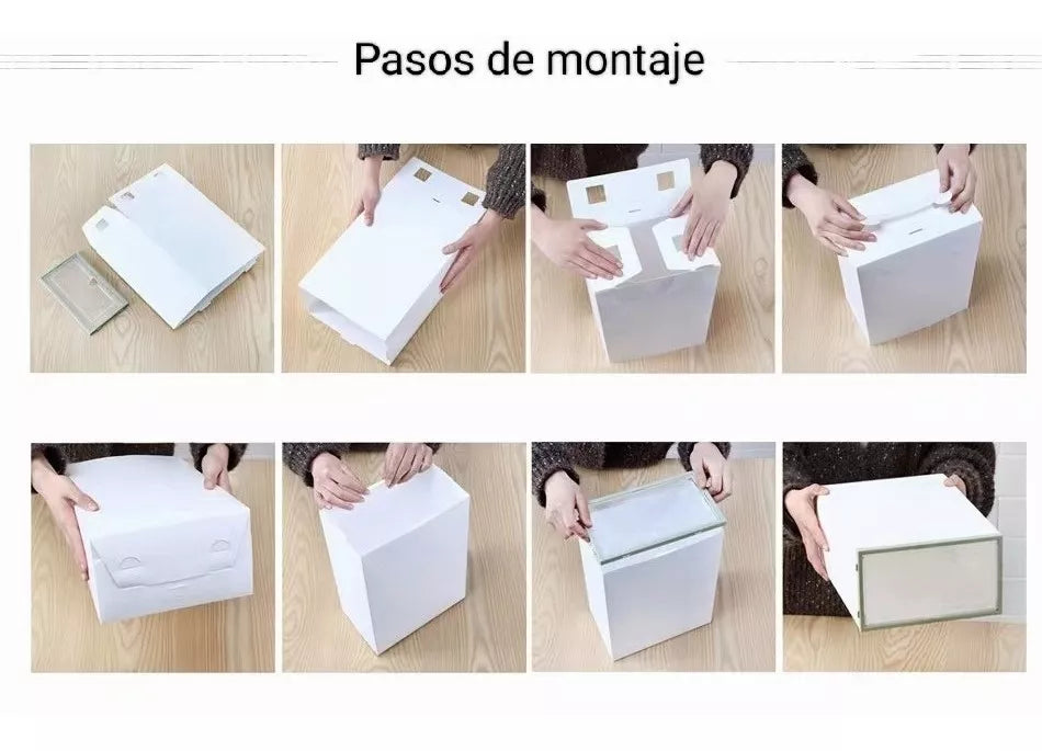 20 piezas de Caja Zapatera Apilable