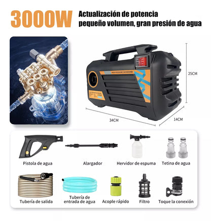 Hidrolavadora Eléctrica Portátil Pistola De 3000w 2175psi