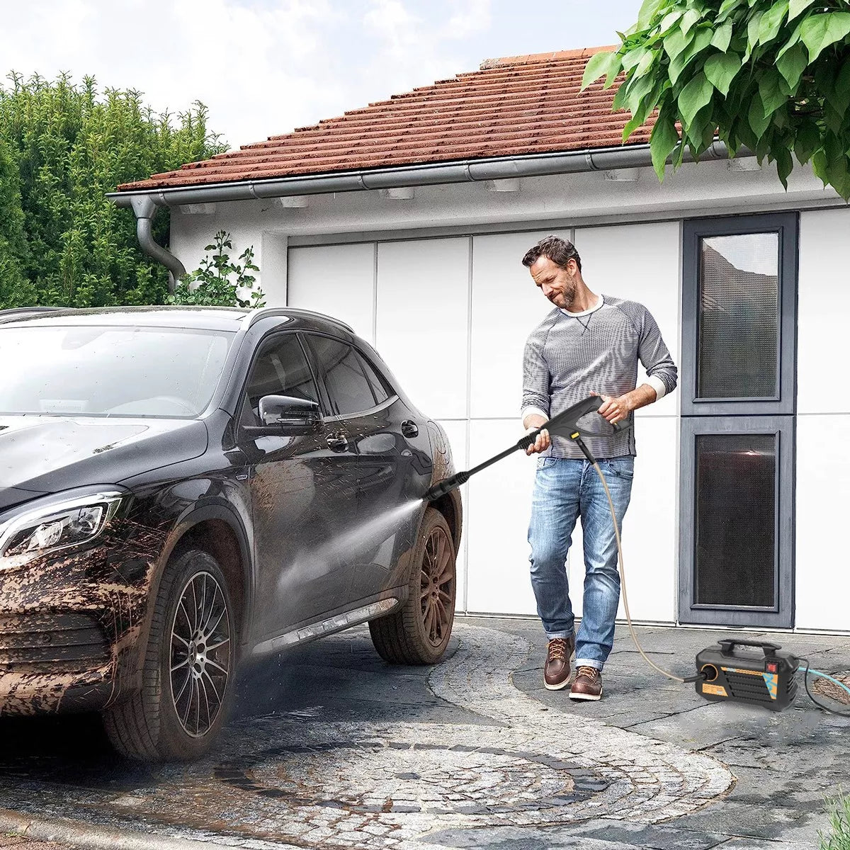 Hidrolavadora Eléctrica Portátil Pistola De 3000w 2175psi