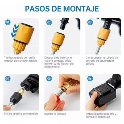 HIDROLAVADORA CON ESTUCHE 48V PORTATIL