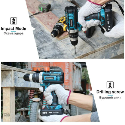 Kit de Taladro Inalambrico de Litio