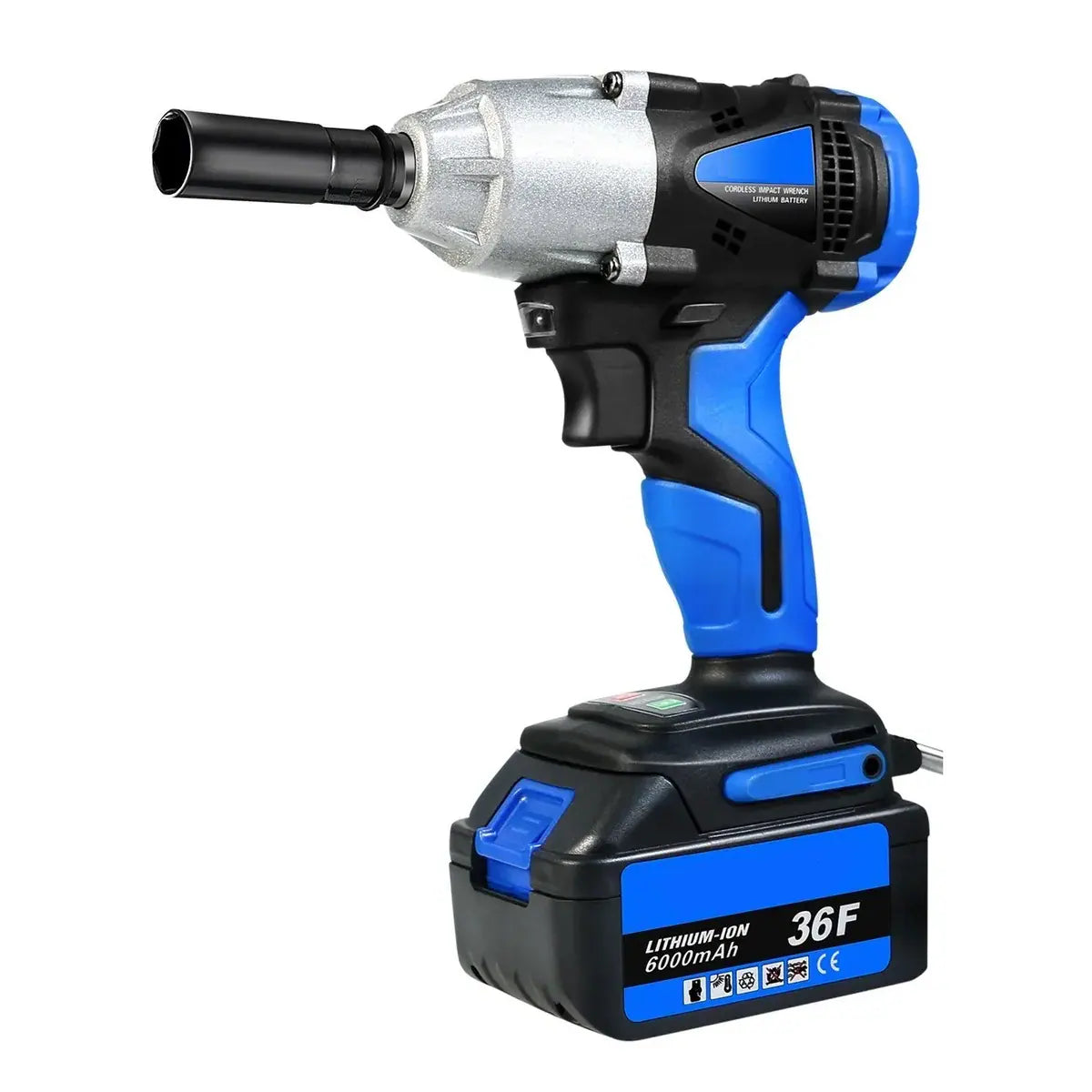 Llave Pistola De Impacto 2 Baterias Inalambrica