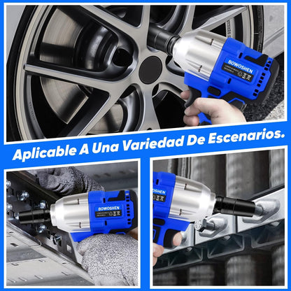 Llave Pistola De Impacto 2 Baterias Inalambrica