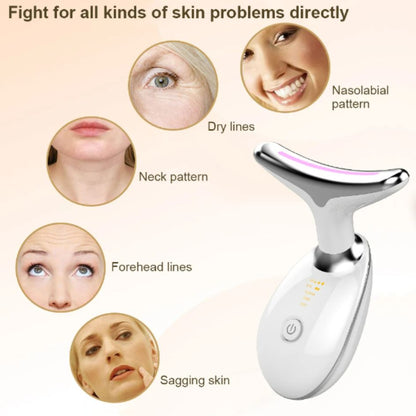 Masajeador Facial Cuello LED Antiarrugas