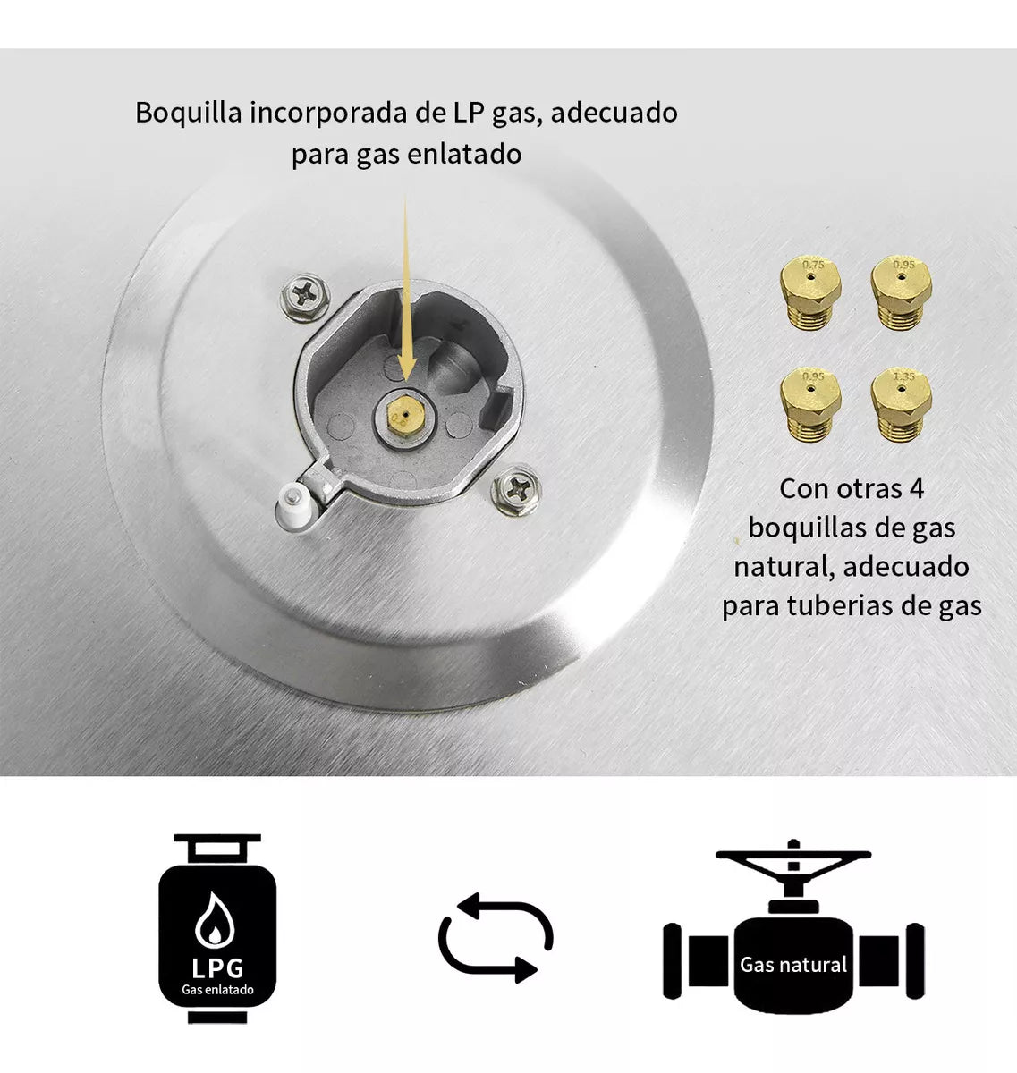 Estufa Gas LP Empotrable 4 Quemadores  Vidrio Templado Color Negro