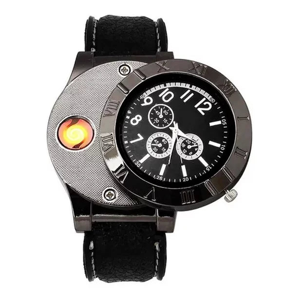 Reloj analogico con encendedor electrico