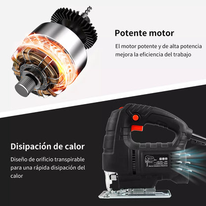 Sierra Caladora Eléctrica Profesional 6 Velocidad 780w