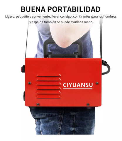 Soldadora Inversor Máquina 250 Amp Rojo Portátil 60hz 110v
