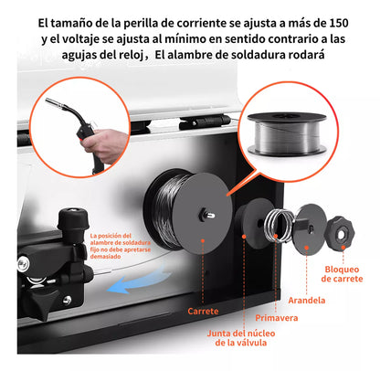 Soldadora Inversor Máquina 3 En 1 Mig MMA TIG 270 Amp