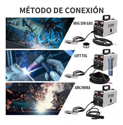 Soldadora Inversor Máquina 3 En 1 Mig MMA TIG 270 Amp