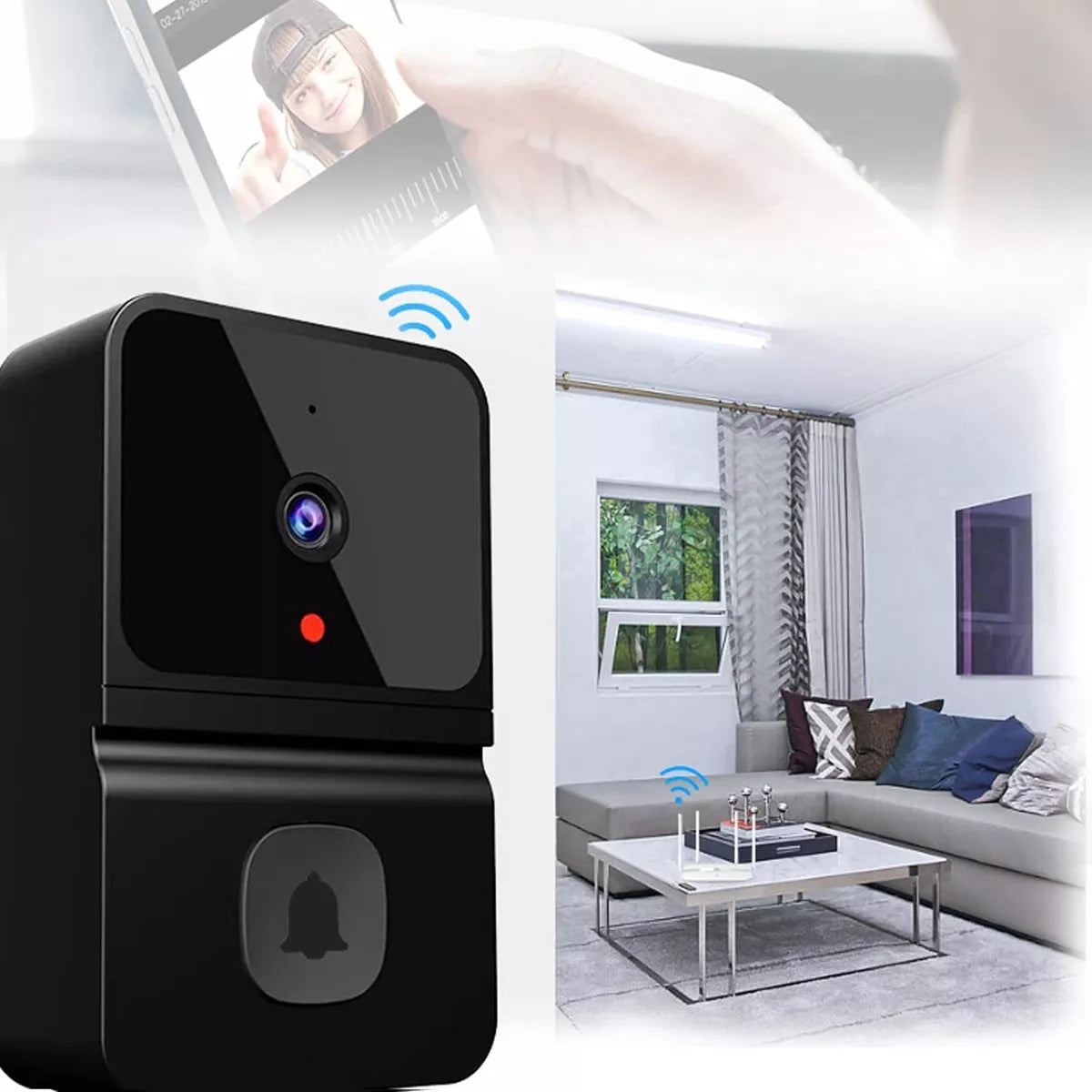 Timbre De Video Inteligente Wifi Inalámbrica Audio Cámara