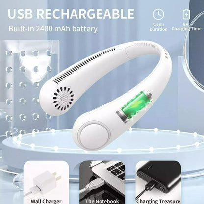 Ventilador De Cuello Recargable Portatil