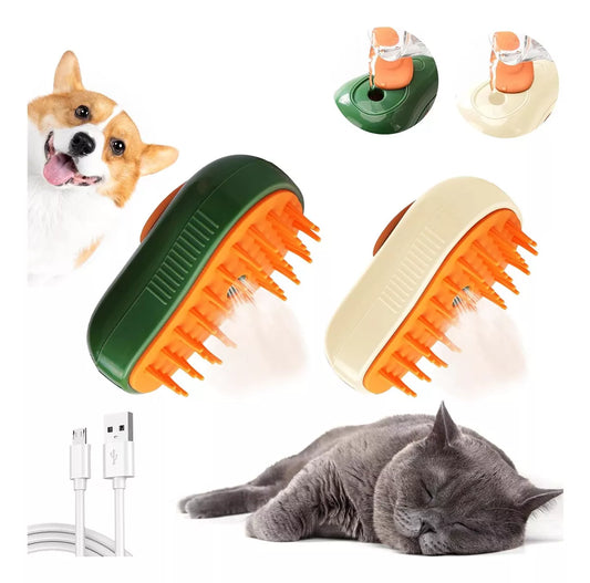 Cepillo  Vaporizador Mascotas Quitapelos